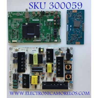 KIT DE TARJETAS HISENSE / MAIN 212258 / RSAG7.820.6715/ROH / 210420 / FUENTE 210454 / RSAG7.820.7426/ROH / HLL-6570WC / T-CON 5565T50C04 / 55.65.T50.C04 / 65T50-C06 / PANEL HD650M5U51-B1\S0\GM\ROH / DISPLAY T650QVN06.1 / MODELO 65H6D